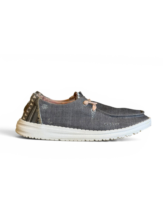 Hey Dude Shoes - Hey Dude Wendy Boho Grey Slip On Shoes Women’s Size 7 Casual Comfort Lightweight
